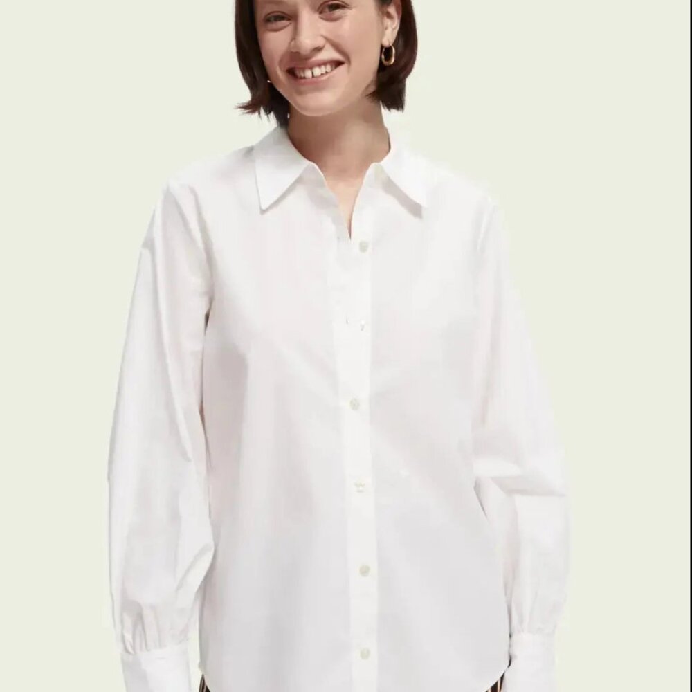 Scotch & Soda | Relaxed Fit Shirt | White XS